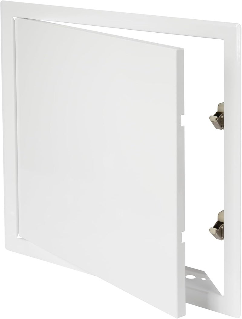 Vent Systems 12'' x 12'' Inch White Metal Access Panel with Click Function - Easy Access Doors - Access Panel for Drywall, Wall, Ceiling - Electrical, Plumbing Service Door - Crawl Space Doors - Image 1